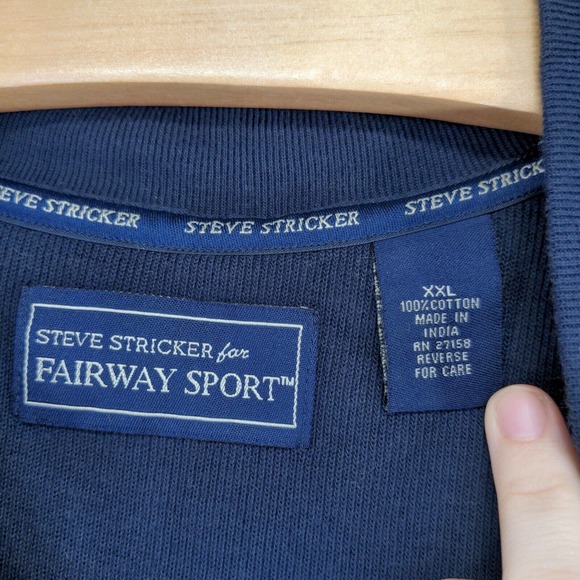 Steve Stricker Fairway Sport Men's Sweater Vest Blue XXL Sleeveless V-Neck VTG - Picture 9 of 12